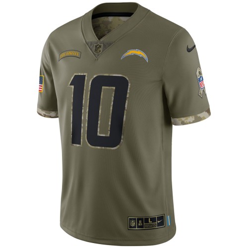 Justin Herbert Los Angeles Chargers Nike 2022 Salute To Service Limited Jersey - Olive Justin Herbert Los Angeles Chargers Nike 2022 Salute To Service Limited Jersey - Olive