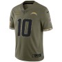 Justin Herbert Los Angeles Chargers Nike 2022 Salute To Service Limited Jersey - Olive Justin Herbert Los Angeles Chargers Nike 2022 Salute To Service Limited Jersey - Olive