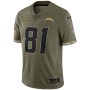 Mike Williams Los Angeles Chargers Nike 2022 Salute To Service Limited Jersey - Olive Mike Williams Los Angeles Chargers Nike 2022 Salute To Service Limited Jersey - Olive