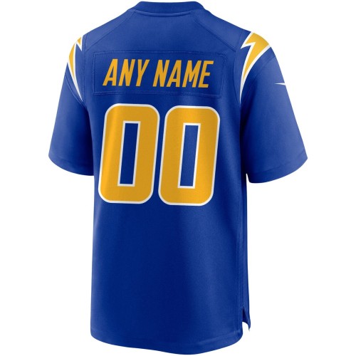 Los Angeles Chargers Nike Alternate Custom Game Jersey - Royal Los Angeles Chargers Nike Alternate Custom Game Jersey - Royal
