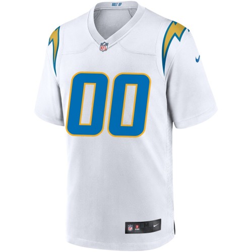 Los Angeles Chargers Nike Custom Game Jersey - White Los Angeles Chargers Nike Custom Game Jersey - White