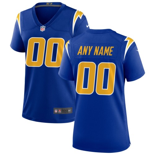Los Angeles Chargers Nike Women's Alternate Custom Game Jersey - Royal Los Angeles Chargers Nike Women's Alternate Custom Game Jersey - Royal
