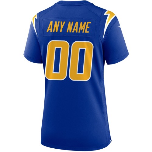 Los Angeles Chargers Nike Women's Alternate Custom Game Jersey - Royal Los Angeles Chargers Nike Women's Alternate Custom Game Jersey - Royal