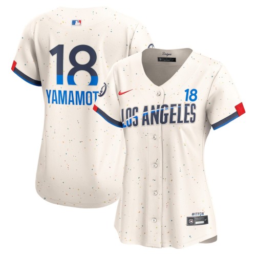 Yoshinobu Yamamoto Los Angeles Dodgers Nike Women's 2024 City Connect Limited Player Jersey - Cream Yoshinobu Yamamoto Los Angeles Dodgers Nike Women's 2024 City Connect Limited Player Jersey - Cream