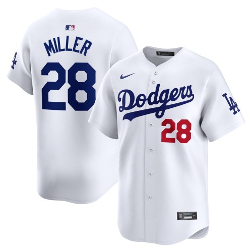 Bobby Miller Los Angeles Dodgers Nike Home Limited Player Jersey - White Bobby Miller Los Angeles Dodgers Nike Home Limited Player Jersey - White