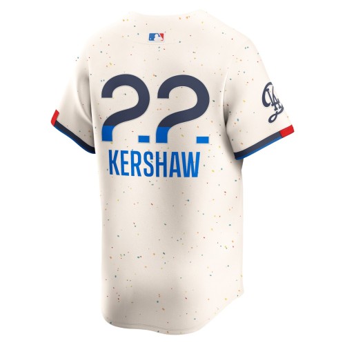 Clayton Kershaw Los Angeles Dodgers Nike 2024 City Connect Limited Player Jersey - Cream Clayton Kershaw Los Angeles Dodgers Nike 2024 City Connect Limited Player Jersey - Cream
