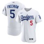 Freddie Freeman Los Angeles Dodgers Nike Authentic Player Jersey - White Freddie Freeman Los Angeles Dodgers Nike Authentic Player Jersey - White