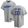 Los Angeles Dodgers Nike Road Replica Custom Jersey - Gray Los Angeles Dodgers Nike Road Replica Custom Jersey - Gray