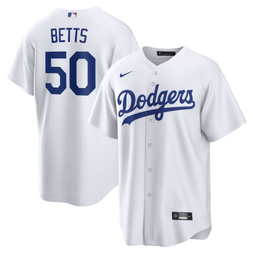Mookie Betts Los Angeles Dodgers Nike Home Replica Player Name Jersey - White Mookie Betts Los Angeles Dodgers Nike Home Replica Player Name Jersey - White