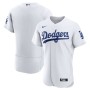 Los Angeles Dodgers Nike Home Authentic Team Jersey - White Los Angeles Dodgers Nike Home Authentic Team Jersey - White