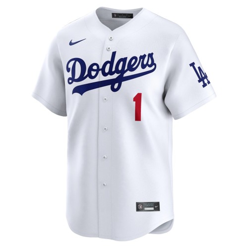 Los Angeles Dodgers Nike #1 Dad Home Limited Jersey - White Los Angeles Dodgers Nike #1 Dad Home Limited Jersey - White