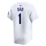 Los Angeles Dodgers Nike #1 Dad Home Limited Jersey - White Los Angeles Dodgers Nike #1 Dad Home Limited Jersey - White
