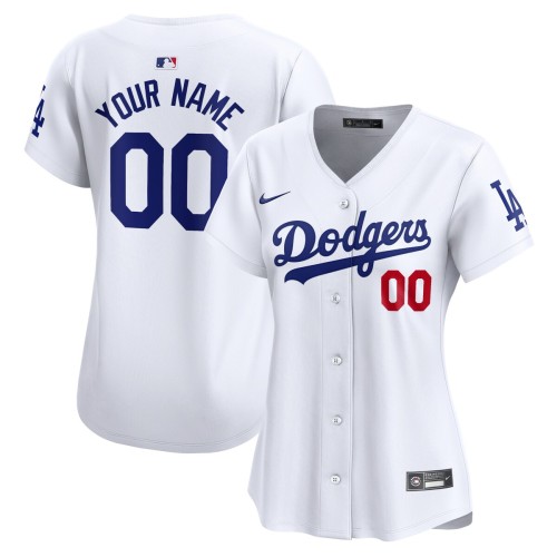 Los Angeles Dodgers Nike Women's Home Limited Custom Jersey - White Los Angeles Dodgers Nike Women's Home Limited Custom Jersey - White