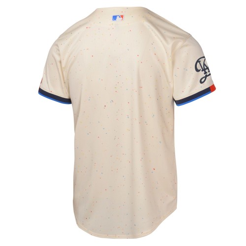 Los Angeles Dodgers Nike Youth 2024 City Connect Limited Jersey - Cream Los Angeles Dodgers Nike Youth 2024 City Connect Limited Jersey - Cream
