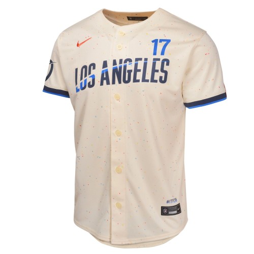 Shohei Ohtani Los Angeles Dodgers Nike Youth 2024 City Connect Limited Player Jersey - Cream Shohei Ohtani Los Angeles Dodgers Nike Youth 2024 City Connect Limited Player Jersey - Cream