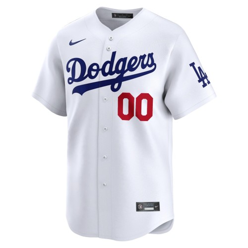 Los Angeles Dodgers Nike Youth Home Limited Custom Jersey - White Los Angeles Dodgers Nike Youth Home Limited Custom Jersey - White