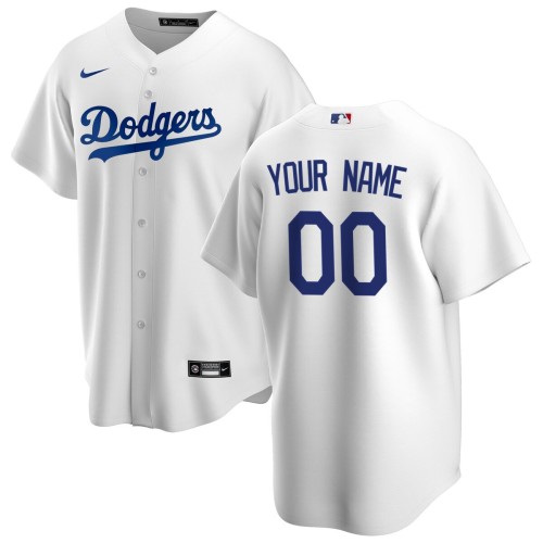 Los Angeles Dodgers Nike Youth Home Replica Custom Jersey - White Los Angeles Dodgers Nike Youth Home Replica Custom Jersey - White