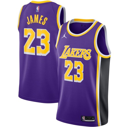 LeBron James Los Angeles Lakers Jordan Brand 2020/21 Swingman Jersey - Statement Edition - Purple LeBron James Los Angeles Lakers Jordan Brand 2020/21 Swingman Jersey - Statement Edition - Purple