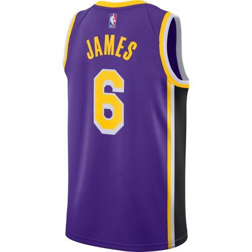 LeBron James Los Angeles Lakers Jordan Brand 2021/22 #6 Swingman Player Jersey Purple - Statement Edition LeBron James Los Angeles Lakers Jordan Brand 2021/22 #6 Swingman Player Jersey Purple - Statement Edition