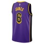 LeBron James Los Angeles Lakers Jordan Brand 2022/23 Statement Edition Swingman Jersey - Purple LeBron James Los Angeles Lakers Jordan Brand 2022/23 Statement Edition Swingman Jersey - Purple