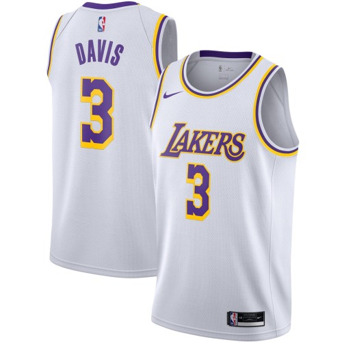 Anthony Davis Los Angeles Lakers Nike 2020/21 Swingman Jersey - White - Association Edition Anthony Davis Los Angeles Lakers Nike 2020/21 Swingman Jersey - White - Association Edition