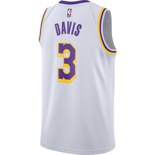 Anthony Davis Los Angeles Lakers Nike 2020/21 Swingman Jersey - White - Association Edition Anthony Davis Los Angeles Lakers Nike 2020/21 Swingman Jersey - White - Association Edition
