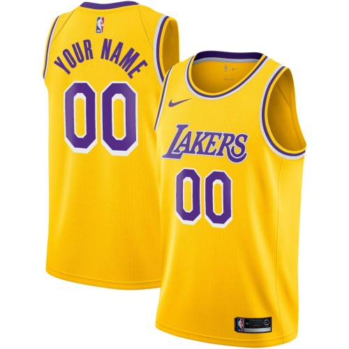Los Angeles Lakers Nike 2020/21 Swingman Custom Jersey - Icon Edition - Gold Los Angeles Lakers Nike 2020/21 Swingman Custom Jersey - Icon Edition - Gold
