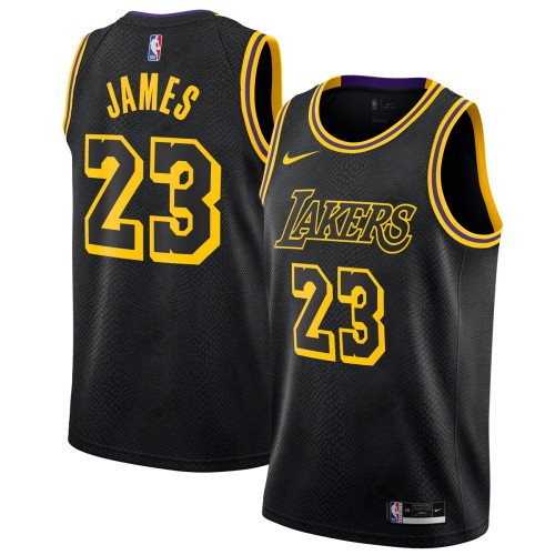 LeBron James Los Angeles Lakers Nike City Edition Swingman Jersey - Black LeBron James Los Angeles Lakers Nike City Edition Swingman Jersey - Black