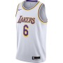 LeBron James Los Angeles Lakers Nike 2021/22 #6 Swingman Player Jersey White - Association Edition LeBron James Los Angeles Lakers Nike 2021/22 #6 Swingman Player Jersey White - Association Edition