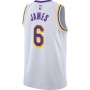 LeBron James Los Angeles Lakers Nike 2021/22 #6 Swingman Player Jersey White - Association Edition LeBron James Los Angeles Lakers Nike 2021/22 #6 Swingman Player Jersey White - Association Edition
