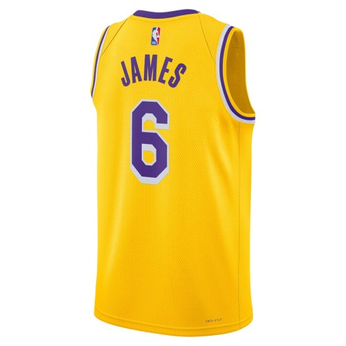LeBron James Los Angeles Lakers Nike Unisex 2022/23 Swingman Jersey - Icon Edition - Gold LeBron James Los Angeles Lakers Nike Unisex 2022/23 Swingman Jersey - Icon Edition - Gold