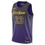 LeBron James Los Angeles Lakers Nike Unisex 2024/25 Swingman Player Jersey - City Edition - Purple LeBron James Los Angeles Lakers Nike Unisex 2024/25 Swingman Player Jersey - City Edition - Purple