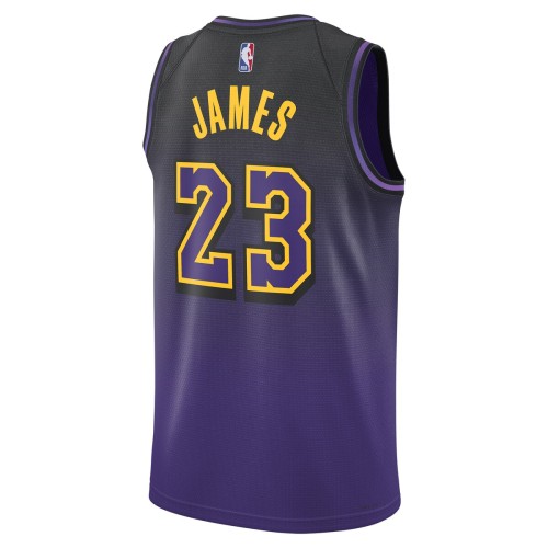 LeBron James Los Angeles Lakers Nike Unisex 2024/25 Swingman Player Jersey - City Edition - Purple LeBron James Los Angeles Lakers Nike Unisex 2024/25 Swingman Player Jersey - City Edition - Purple