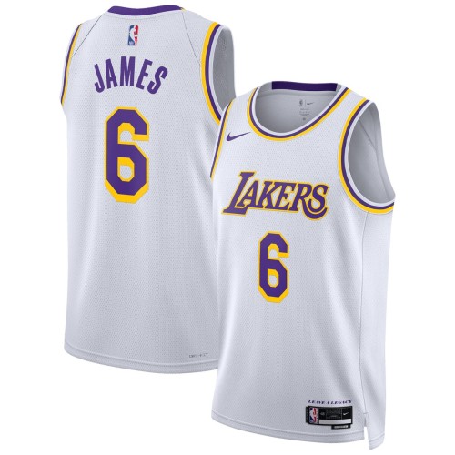 LeBron James Los Angeles Lakers Nike Unisex 2022/23 Swingman Jersey - White - Association Edition LeBron James Los Angeles Lakers Nike Unisex 2022/23 Swingman Jersey - White - Association Edition