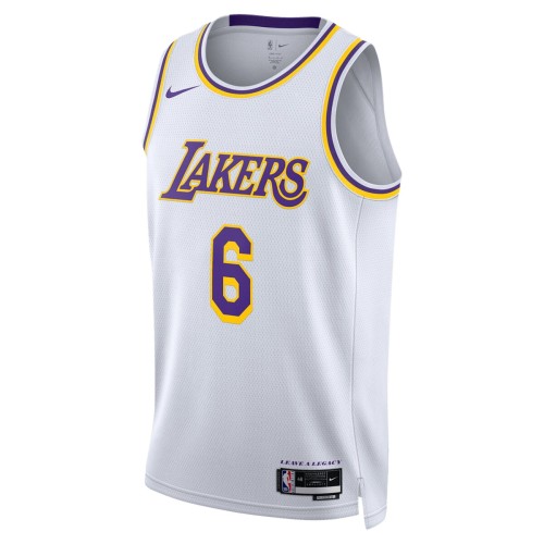 LeBron James Los Angeles Lakers Nike Unisex 2022/23 Swingman Jersey - White - Association Edition LeBron James Los Angeles Lakers Nike Unisex 2022/23 Swingman Jersey - White - Association Edition
