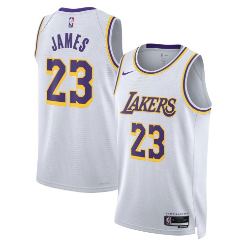 LeBron James Los Angeles Lakers Nike Unisex Swingman Jersey - Association Edition - White LeBron James Los Angeles Lakers Nike Unisex Swingman Jersey - Association Edition - White