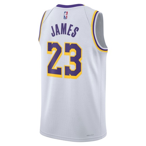 LeBron James Los Angeles Lakers Nike Unisex Swingman Jersey - Association Edition - White LeBron James Los Angeles Lakers Nike Unisex Swingman Jersey - Association Edition - White