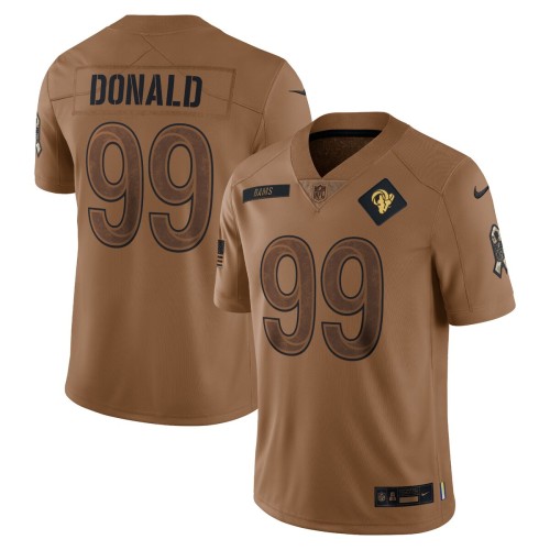 Aaron Donald Los Angeles Rams Nike 2023 Salute To Service Limited Jersey - Brown Aaron Donald Los Angeles Rams Nike 2023 Salute To Service Limited Jersey - Brown