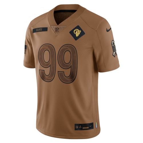 Aaron Donald Los Angeles Rams Nike 2023 Salute To Service Limited Jersey - Brown Aaron Donald Los Angeles Rams Nike 2023 Salute To Service Limited Jersey - Brown
