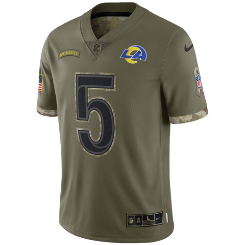 Jalen Ramsey Los Angeles Rams Nike 2022 Salute To Service Limited Jersey - Olive Jalen Ramsey Los Angeles Rams Nike 2022 Salute To Service Limited Jersey - Olive
