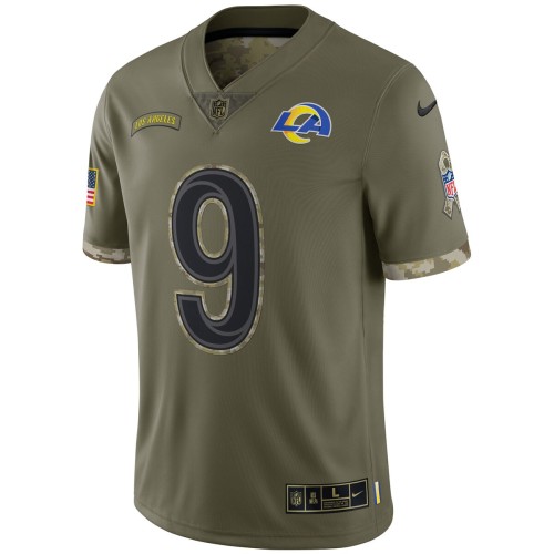 Matthew Stafford Los Angeles Rams Nike 2022 Salute To Service Limited Jersey - Olive Matthew Stafford Los Angeles Rams Nike 2022 Salute To Service Limited Jersey - Olive