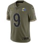 Matthew Stafford Los Angeles Rams Nike 2022 Salute To Service Limited Jersey - Olive Matthew Stafford Los Angeles Rams Nike 2022 Salute To Service Limited Jersey - Olive