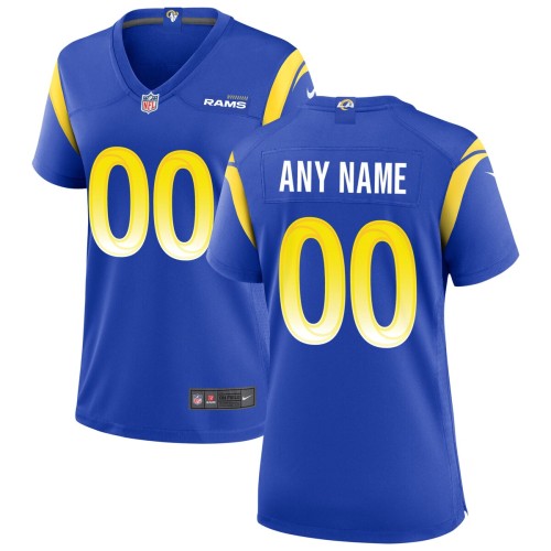 Nike Los Angeles Rams Women's Custom Game Jersey - Royal Nike Los Angeles Rams Women's Custom Game Jersey - Royal
