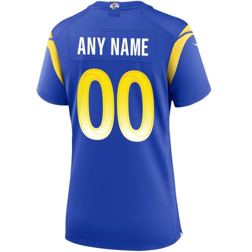 Nike Los Angeles Rams Women's Custom Game Jersey - Royal Nike Los Angeles Rams Women's Custom Game Jersey - Royal