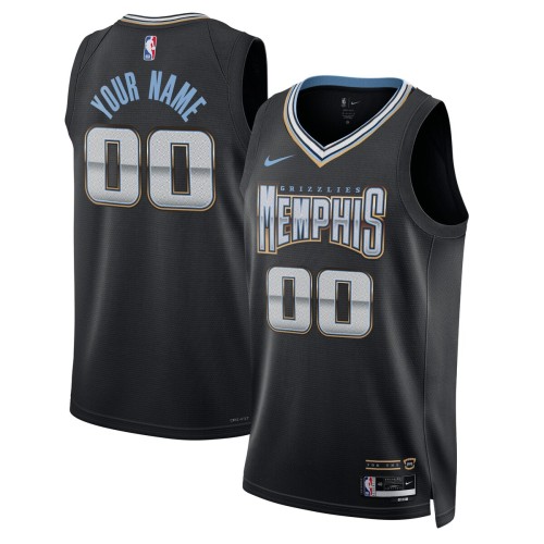 Memphis Grizzlies Nike Unisex 2022/23 Swingman Custom Jersey - City Edition - Black Memphis Grizzlies Nike Unisex 2022/23 Swingman Custom Jersey - City Edition - Black