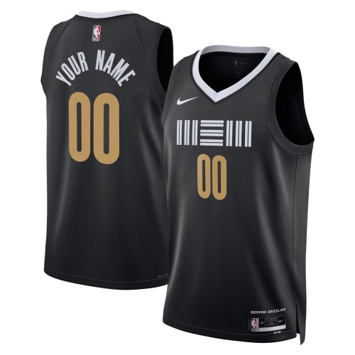 Memphis Grizzlies Nike Unisex 2023/24 Custom Swingman Jersey - Black - City Edition Memphis Grizzlies Nike Unisex 2023/24 Custom Swingman Jersey - Black - City Edition