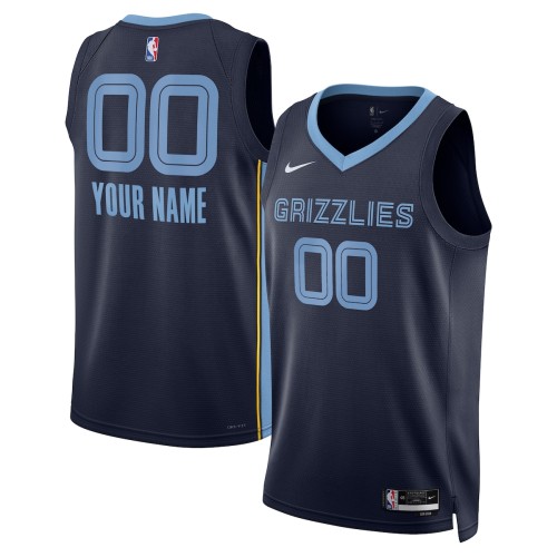 Memphis Grizzlies Nike Unisex 2022/23 Swingman Custom Jersey Navy - Icon Edition Memphis Grizzlies Nike Unisex 2022/23 Swingman Custom Jersey Navy - Icon Edition