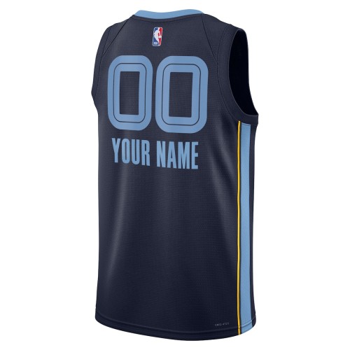 Memphis Grizzlies Nike Unisex 2022/23 Swingman Custom Jersey Navy - Icon Edition Memphis Grizzlies Nike Unisex 2022/23 Swingman Custom Jersey Navy - Icon Edition
