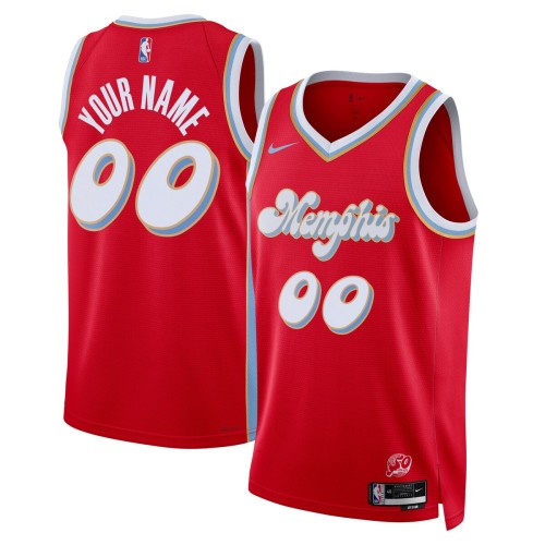 Memphis Grizzlies Nike Unisex 2024/25 Custom Swingman Jersey - City Edition - Red Memphis Grizzlies Nike Unisex 2024/25 Custom Swingman Jersey - City Edition - Red