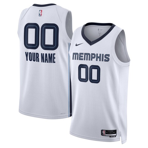 Memphis Grizzlies Nike Unisex 2022/23 Swingman Custom Jersey White - Association Edition Memphis Grizzlies Nike Unisex 2022/23 Swingman Custom Jersey White - Association Edition